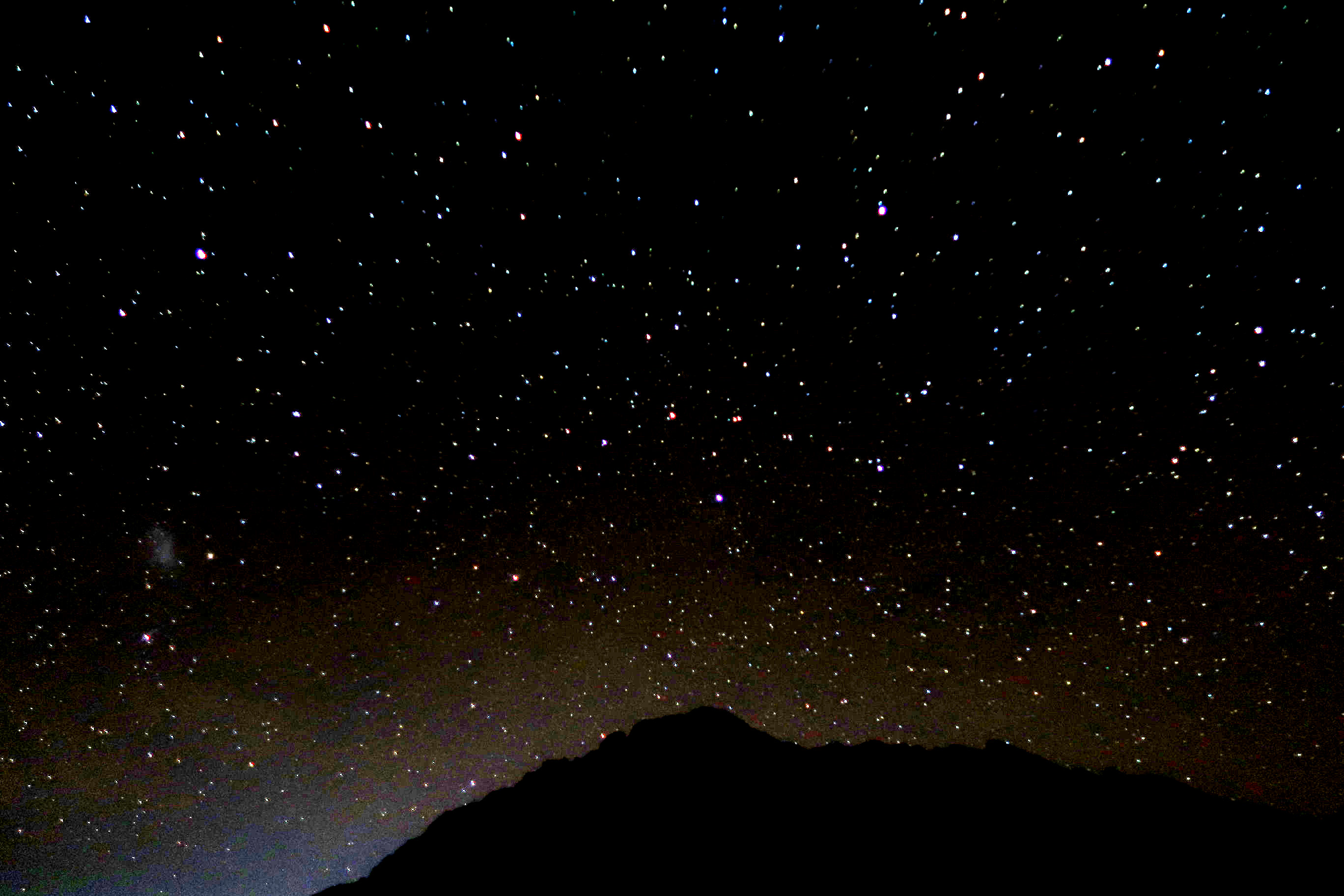 Ascent of Meru by night