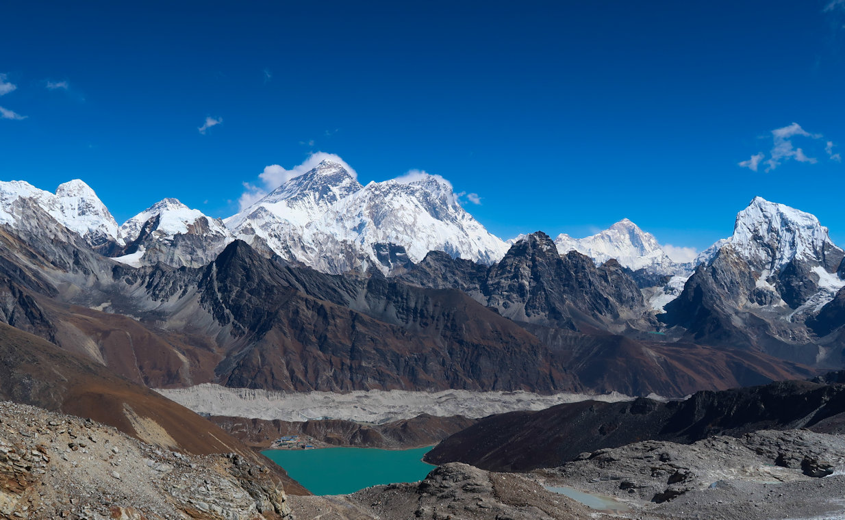 Everest from the Renjo La