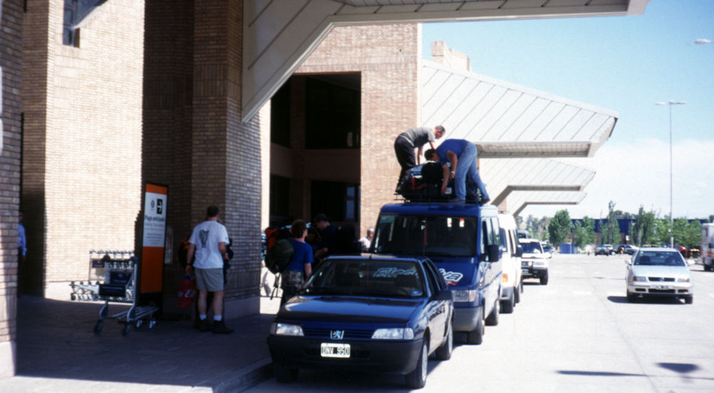 Loading the trucks at Mendoza Loading the trucks at Mendoza