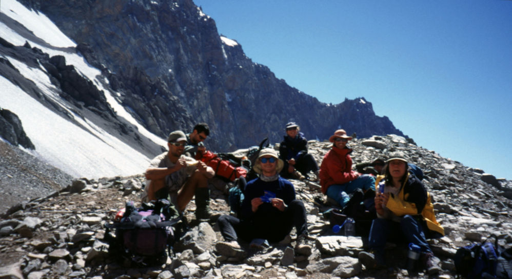 Lunch stop on the way to Camp 1 Lunch stop on the way to Camp 1