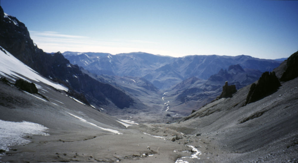 Looking back towards Base Camp Looking back towards Base Camp