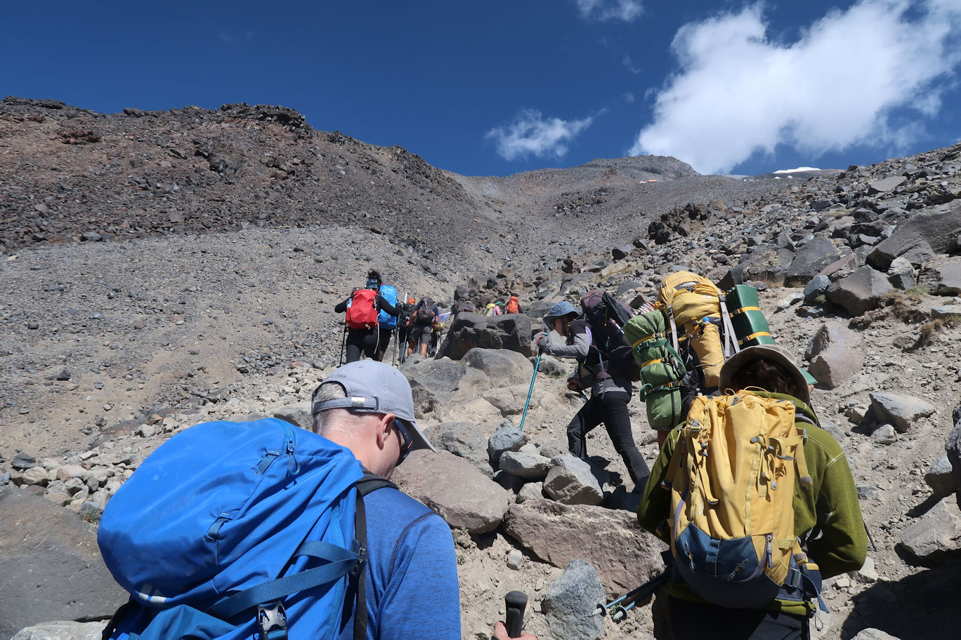 Walking up to Camp 2 Walking up to Camp 2