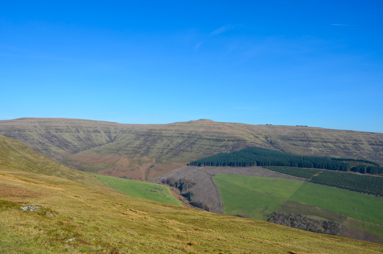 Waun Fach from Pen Allt Mawr Waun Fach from Pen Allt Mawr