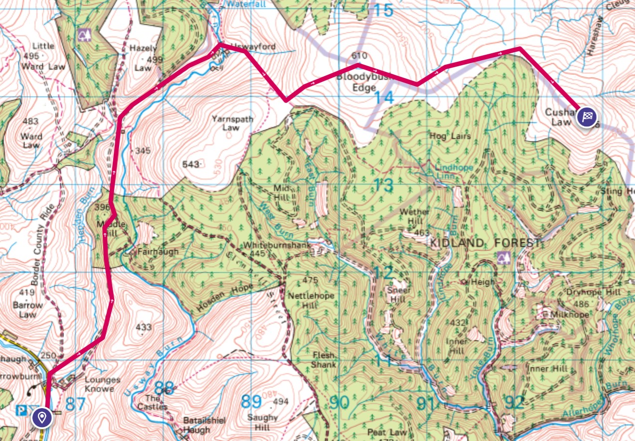 Bloodybush and Cushat Law Bloodybush and Cushat Law