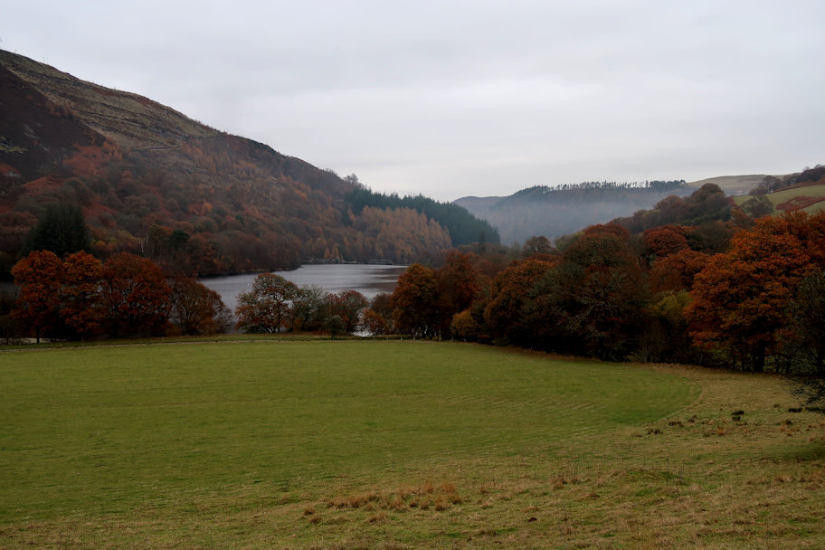View over Caban Coch reservoir View over Caban Coch reservoir