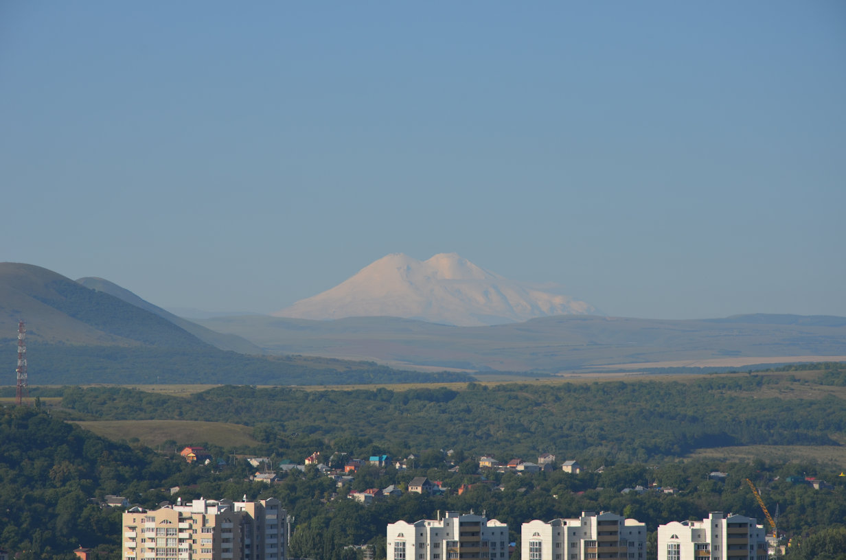 Elbrus from the Hotel in Piatigorsk Elbrus from the Hotel in Piatigorsk