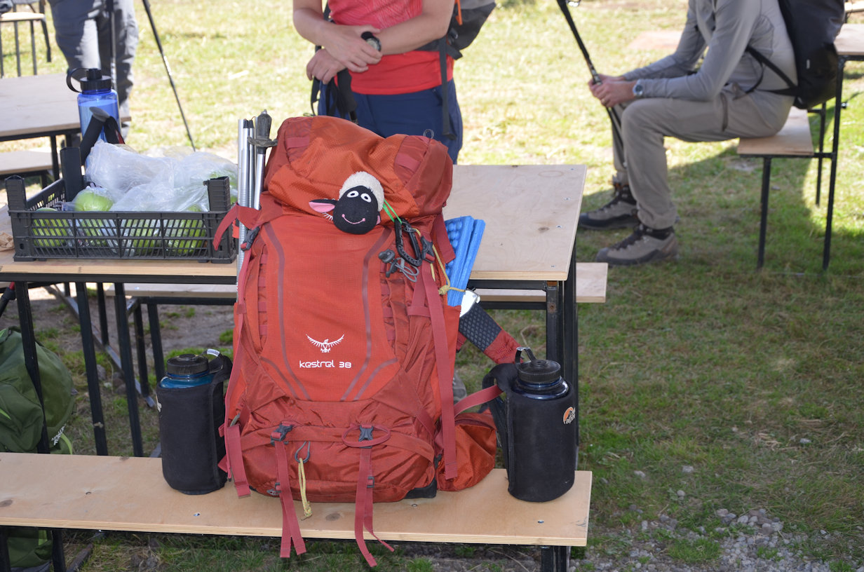 Siobhan ready for the climb Siobhan ready for the climb