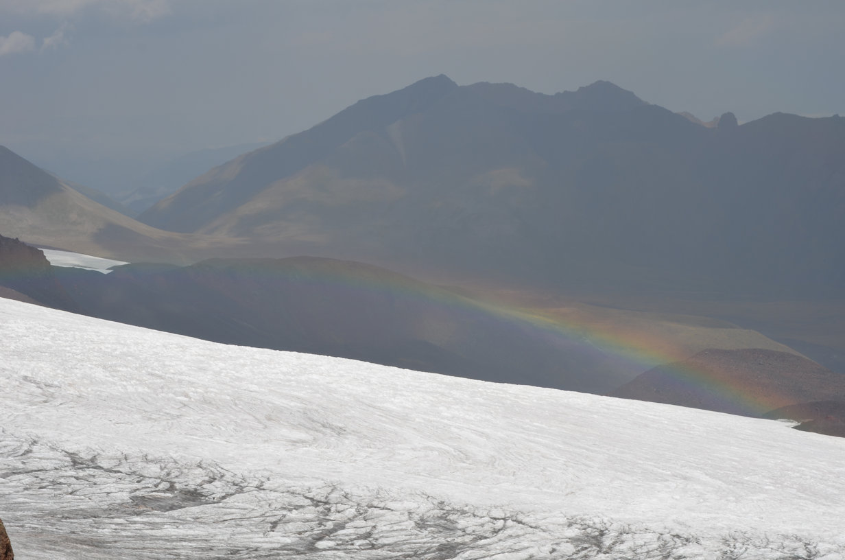 Rainbow over the Glacier Rainbow over the Glacier