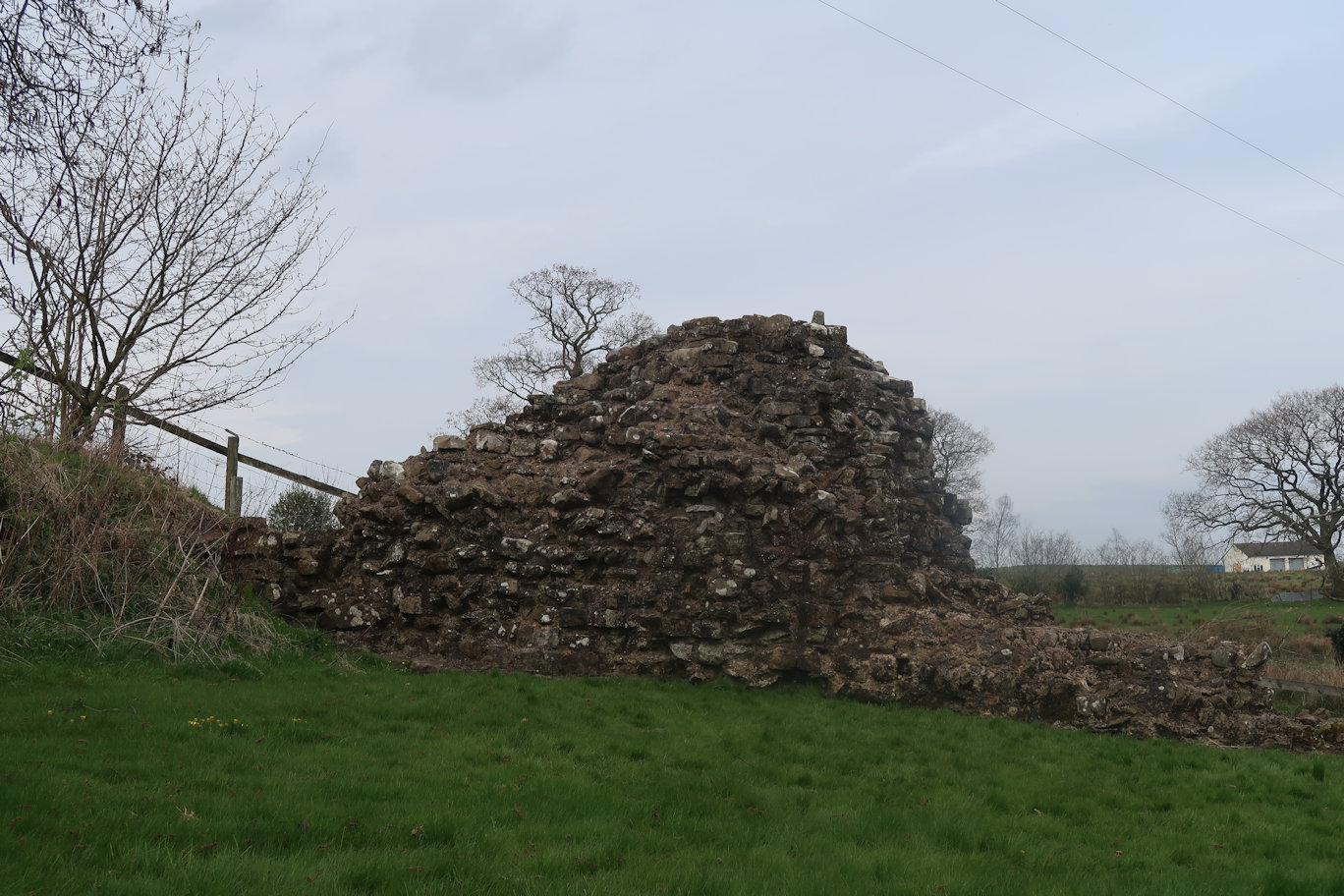 The first section of wall The first section of wall