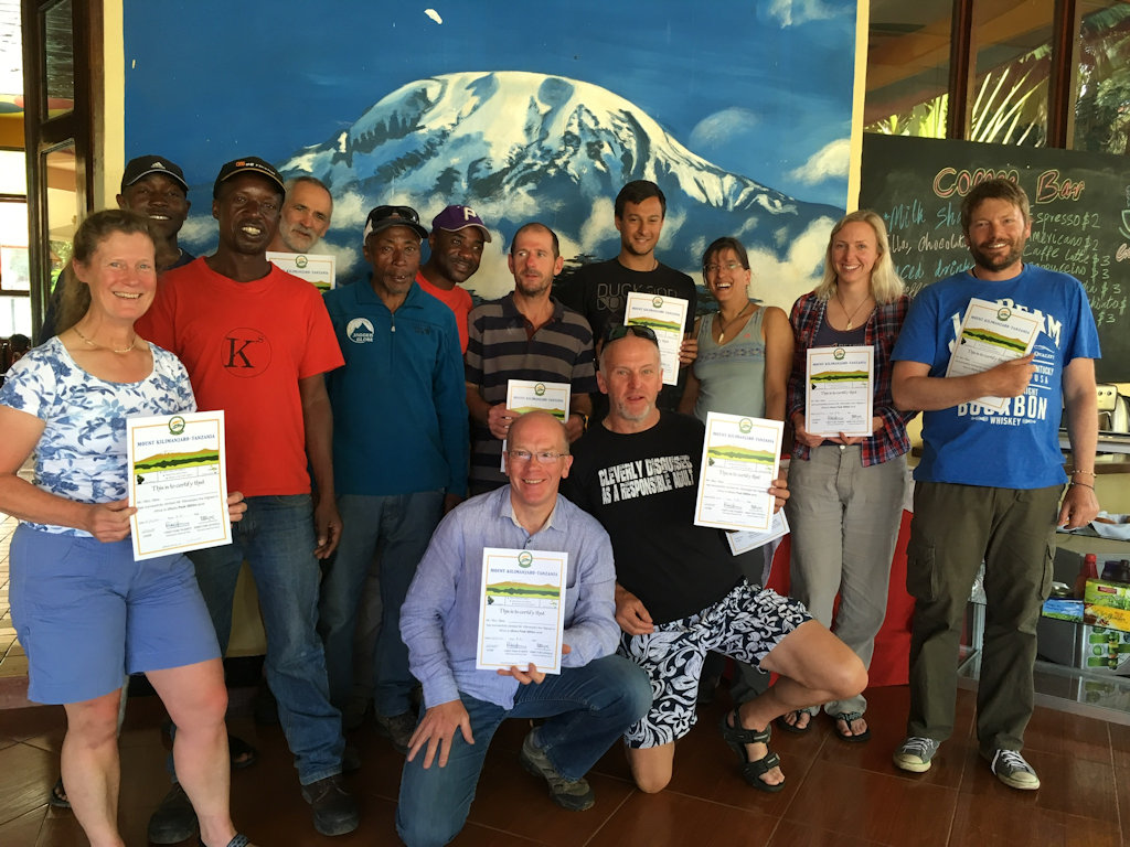 Certificates of Kilimanjaro Certificates of Kilimanjaro