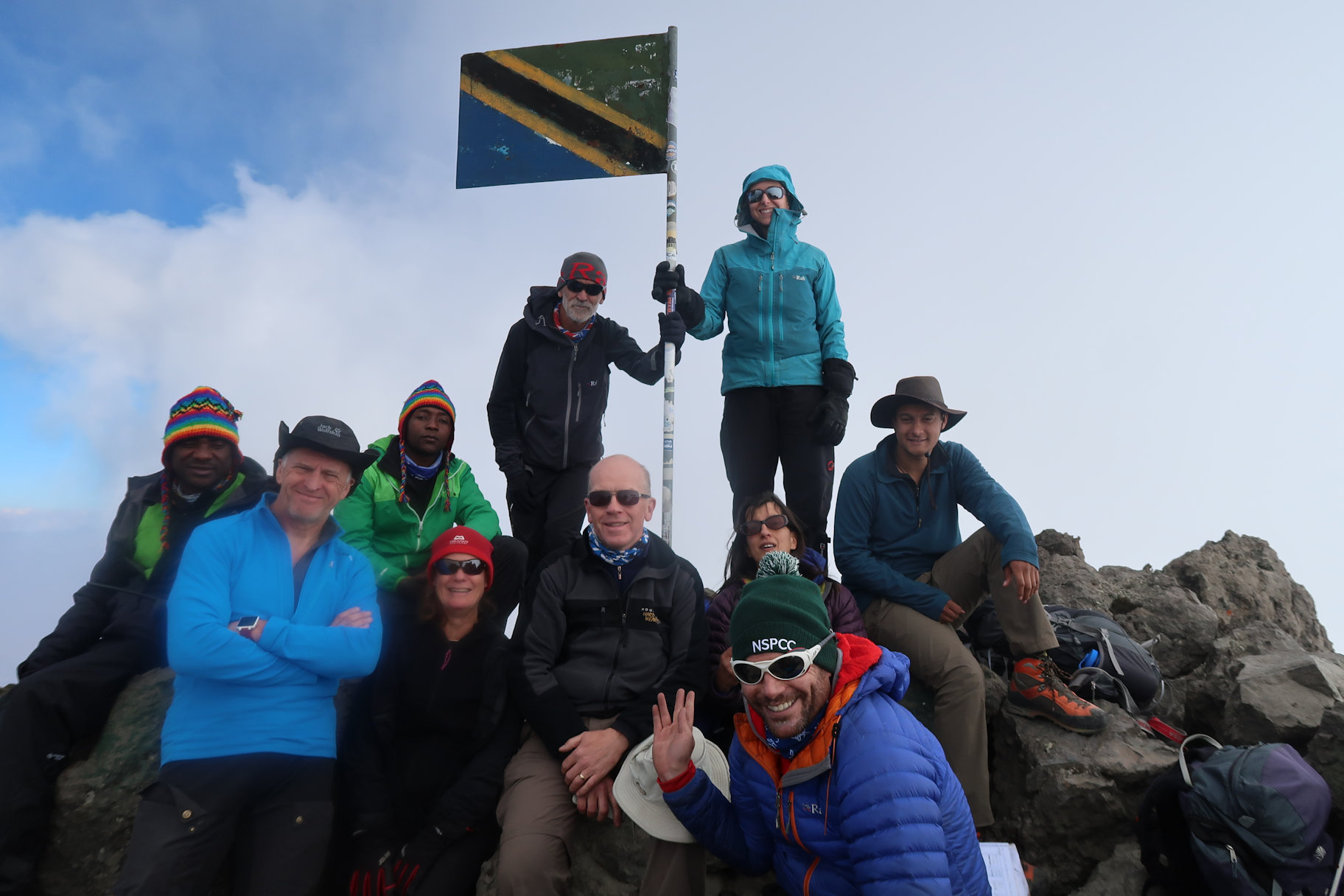 Summit team on Meru Summit team on Meru