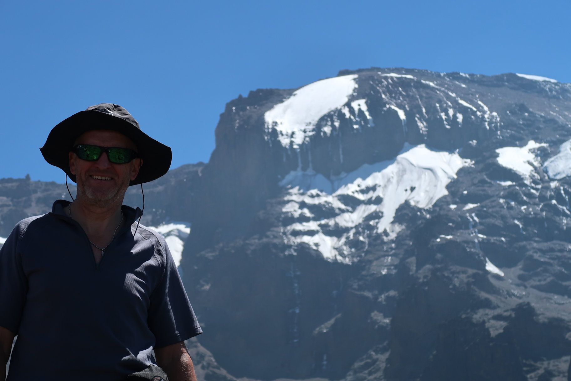 Baranco Camp with Kilimanjaro in the background Baranco Camp with Kilimanjaro in the background