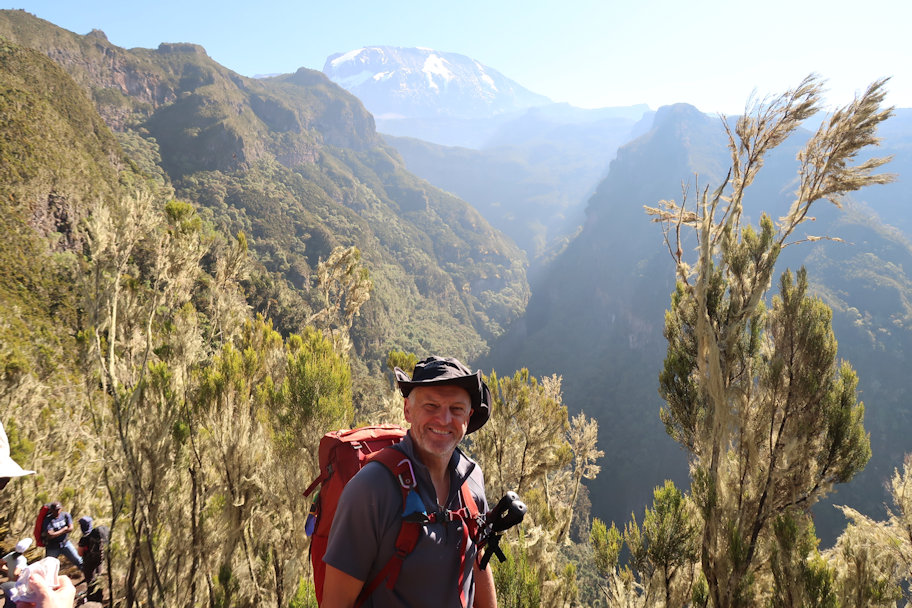 View of Kilimanjaro from above Forest Caves View of Kilimanjaro from above Forest Caves
