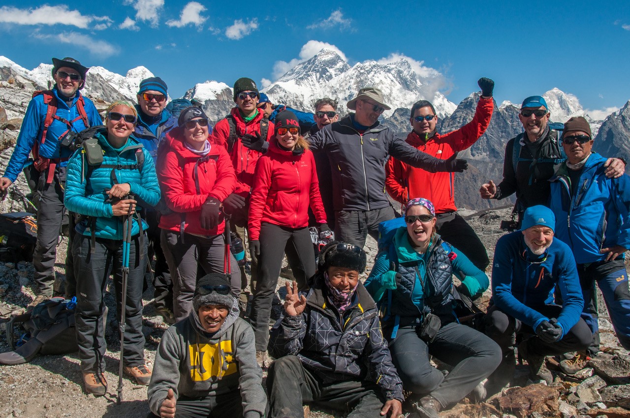 The Team at the top of the Renjo La The Team at the top of the Renjo La