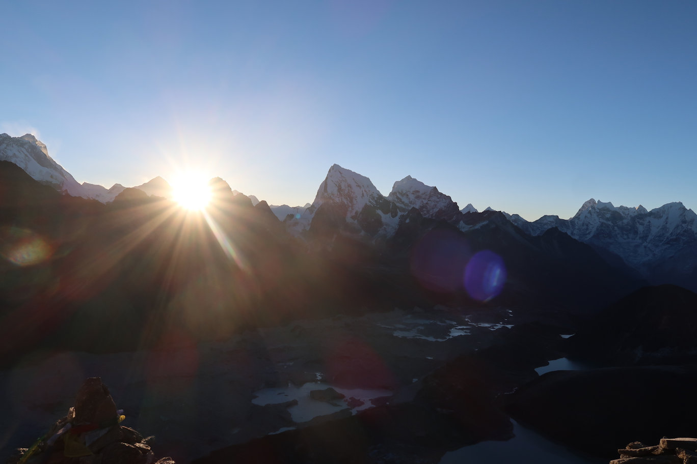 View from the summit of Gokyo Ri View from the summit of Gokyo Ri
