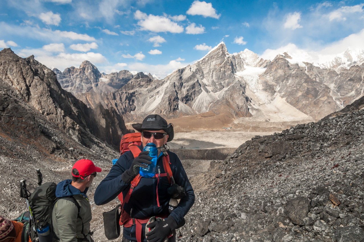 Approaching the summit of the Kongma La Approaching the summit of the Kongma La