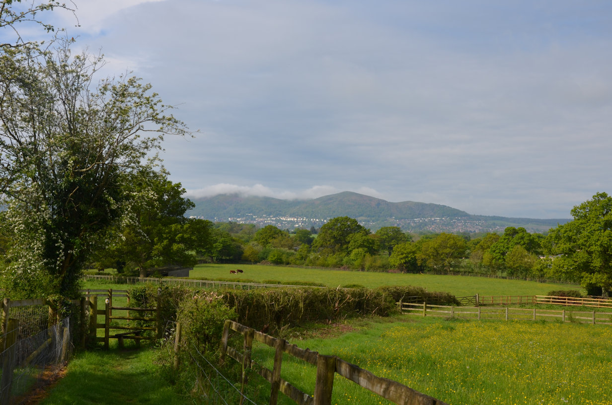 Looking towards the Malvern Hills Looking towards the Malvern Hills