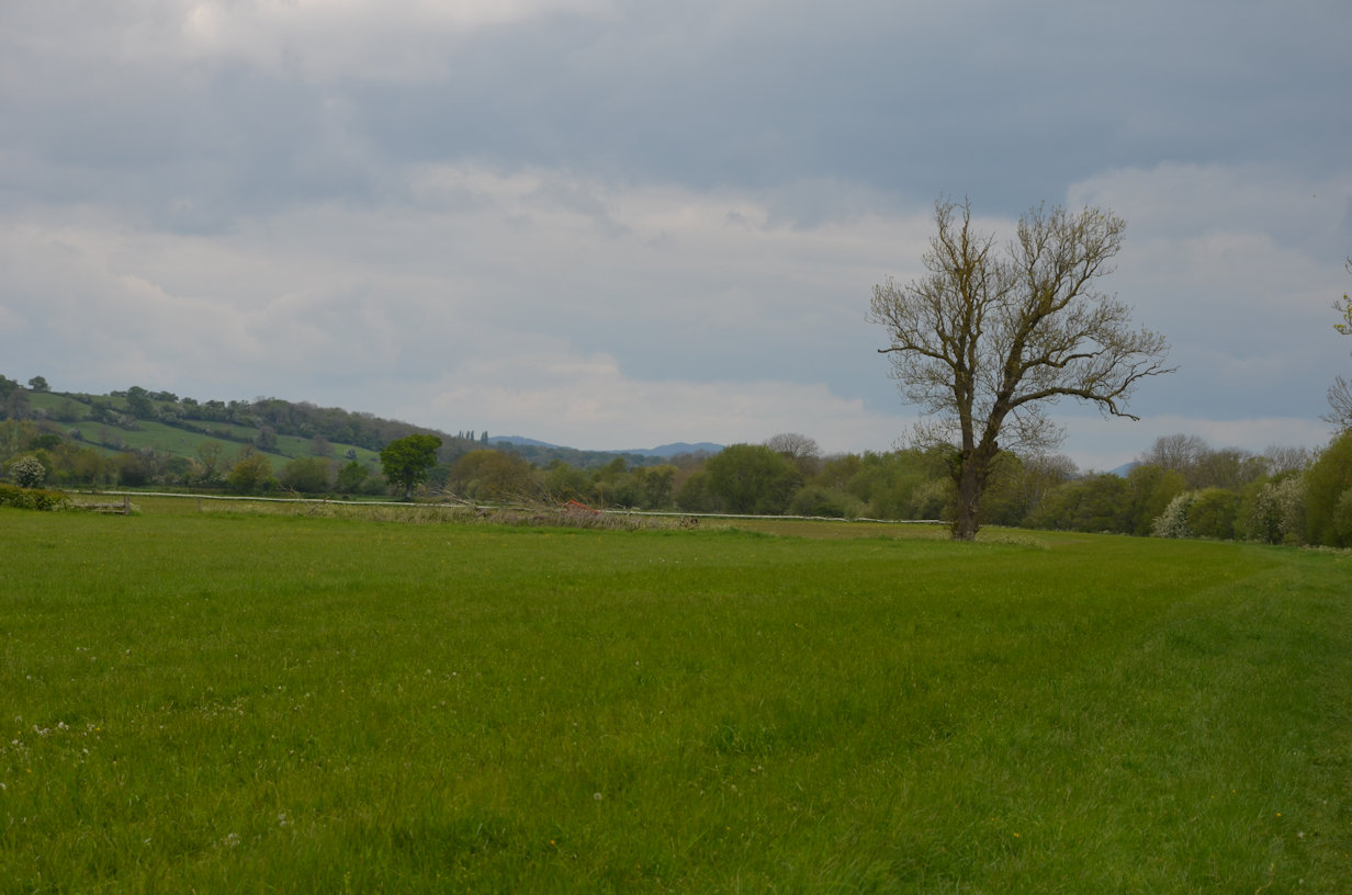 Looking back at the Malvern Hills Looking back at the Malvern Hills