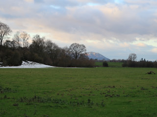 Looking back to the Malvern Hills Looking back to the Malvern Hills