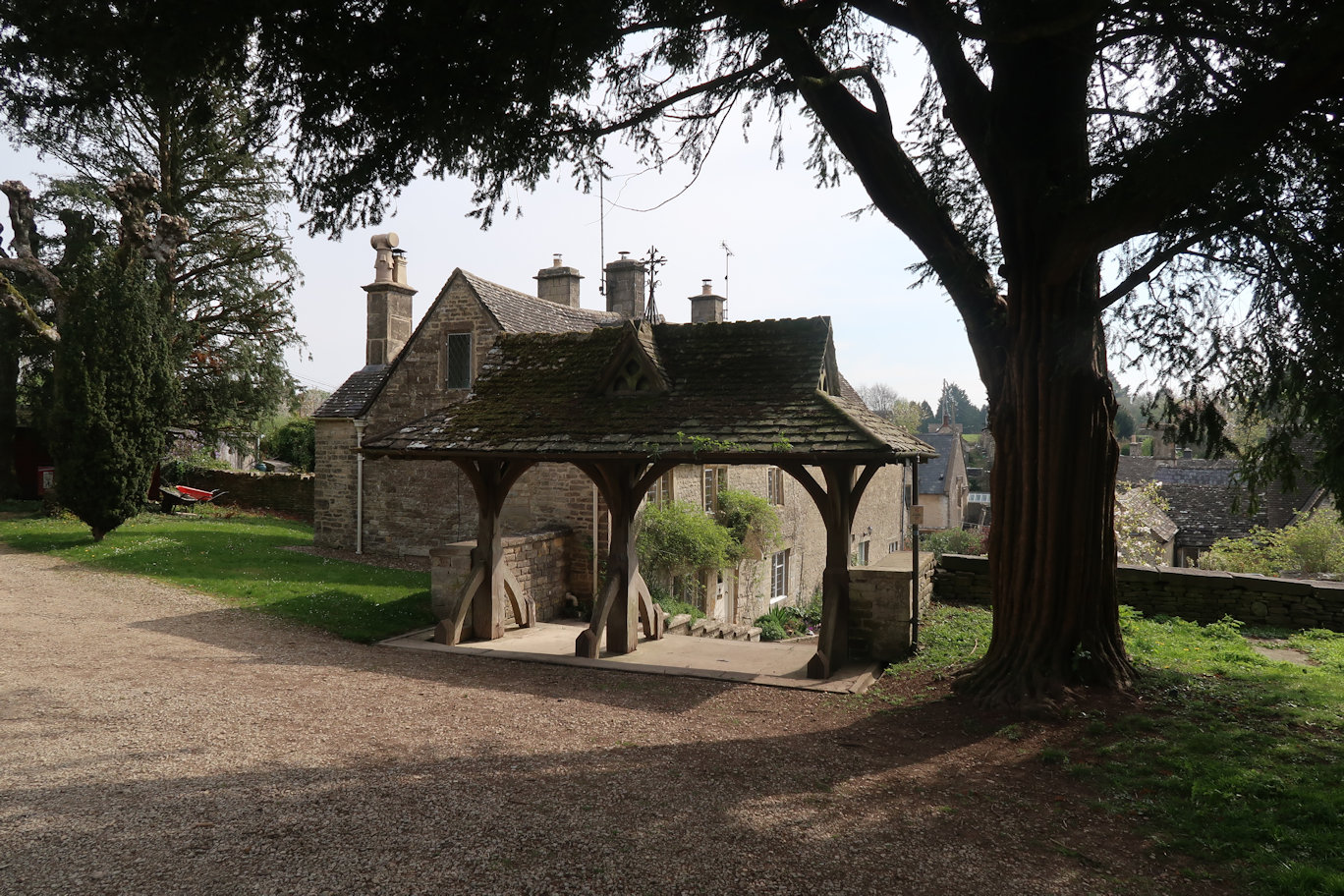 Bisley Church gate Bisley Church gate